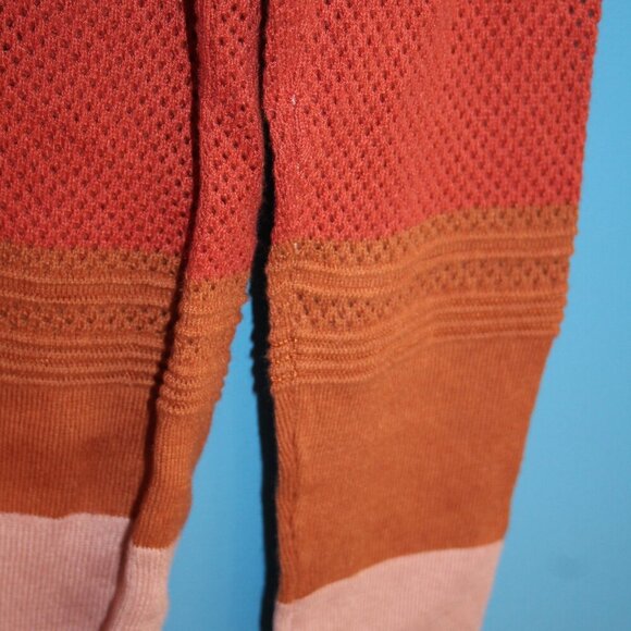 NWT Market & Spruce Stitch Fix Pink & Brown Rowan Textured Cotton Blend Sweater - Picture 11 of 13